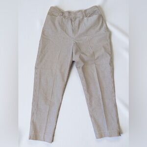 Rafaella Women’s  Brown Plaid Straight Leg pants